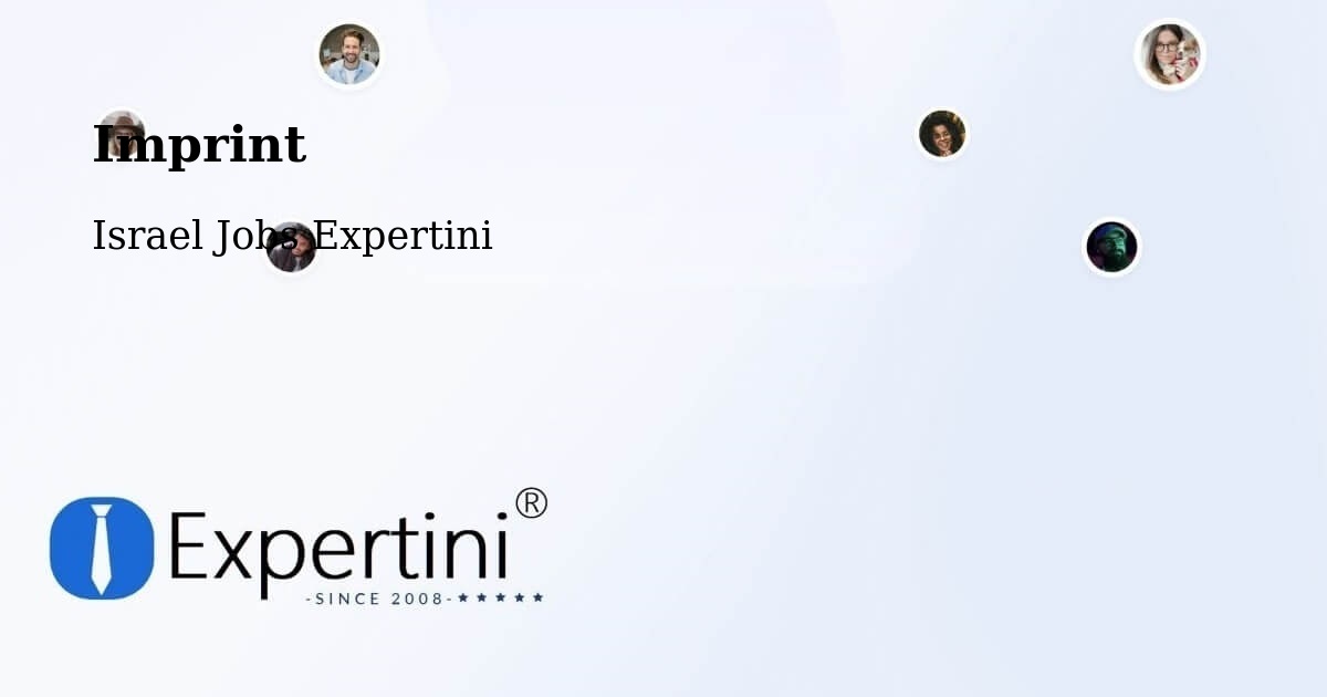 Imprint – Maalot Tarshīhā - Israel Jobs Expertini
